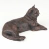 Bronze look cat figurine