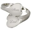 Sterling Silver Companion Heart Cremation Ring, engraved