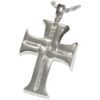 Men's Cross Cremation Pendant, Sterling Silver