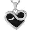 Sterling Silver Infinite Heart Cremation Pendant