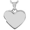 Sterling Silver Infinite Heart Cremation Pendant, back