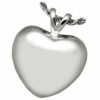 Sterling Silver Strong Heart Cremation Pendant for Pet Ashes 3107