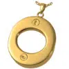 18k Gold Plated Infinity Love Knot Companion Urn Pendant, back