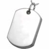 Sterling Silver Dog Tag Cremation Pendant