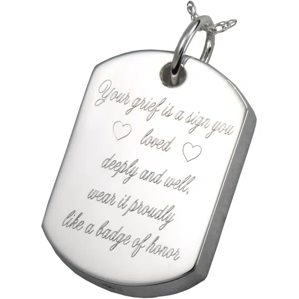 Cremation clearance dog tags