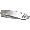 Stainless steel engraved buck pocket knife, nose print