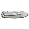 Stainless steel engraved buck pocket knife, back