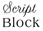 Script and block jewelry engraving font samples