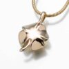 4 Leaf Clover Cremation Pendant, gold vermeil, 167GV