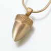 Acorn Cremation Pendant, gold vermeil, 155GV