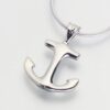 Anchor Cremation Pendant, white gold, 217WG