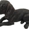 Beagle bronze look large dog figurine cremation urn