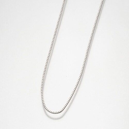 Box Chain (18in and 24in), sterling silver, 139SS