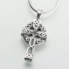 Celtic Cross Cremation Pendant, white gold, 203WG