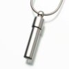 Cylinder Cremation Pendant, sterling silver, 117SS