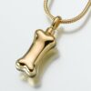 Dog Bone Cremation Pendant, gold vermeil, 165GV