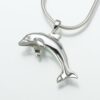 Dolphin Cremation Pendant, white gold, 162WG