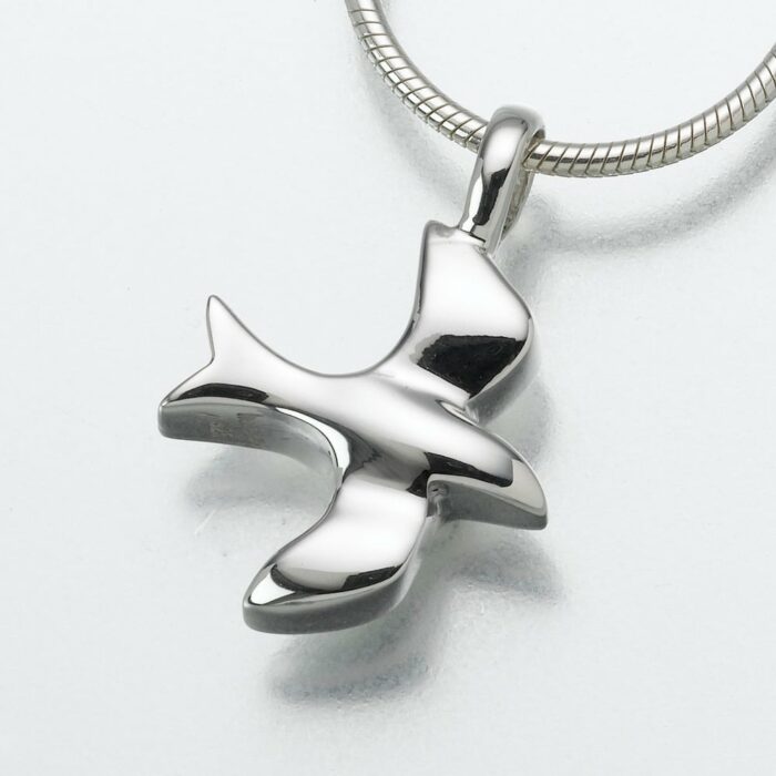 Dove Cremation Pendant, sterling silver, 159SS