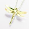 Dragonfly Cremation Pendant, yellow gold, 165YG