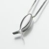 Fish (Ichthus) Cremation Pendant, sterling silver, 183SS