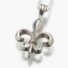 Fleur de Lis Cremation Pendant, white gold, 192