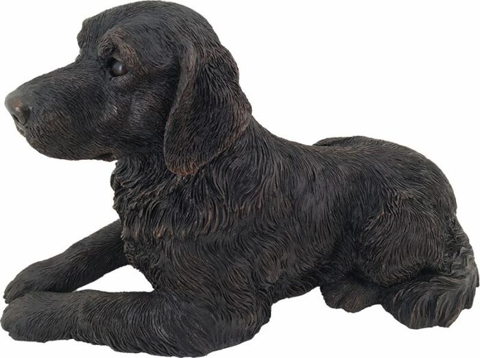 Golden Retriever dog bronze look large figurine cremation urn