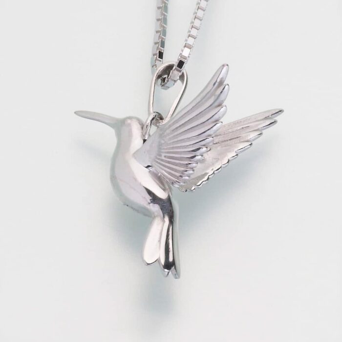 Hummingbird Cremation Pendant, sterling silver, 215SS