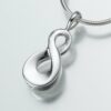 Infinity Cremation Pendant, sterling silver, 171SS