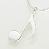 Musical Note Cremation Pendant, white gold, 202WG