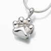 Paw Cremation Pendant, white gold, 166WG