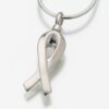 Remembrance Ribbon Cremation Pendant, sterling silver, 195SS