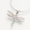 Small Dragonfly Cremation Pendant, white gold, 216WG