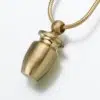 Small Urn Cremation Pendant, bronze, 115BR