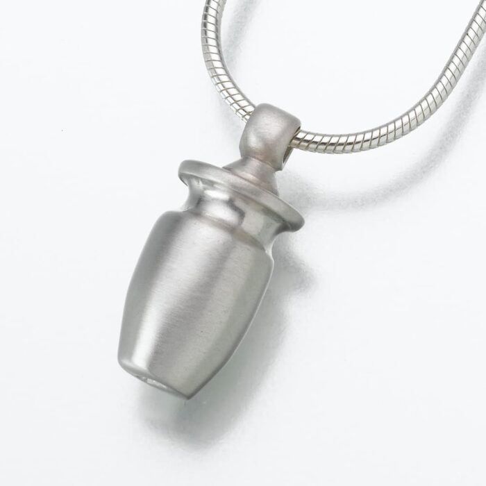 Small Urn Cremation Pendant, sterling silver, 115SS