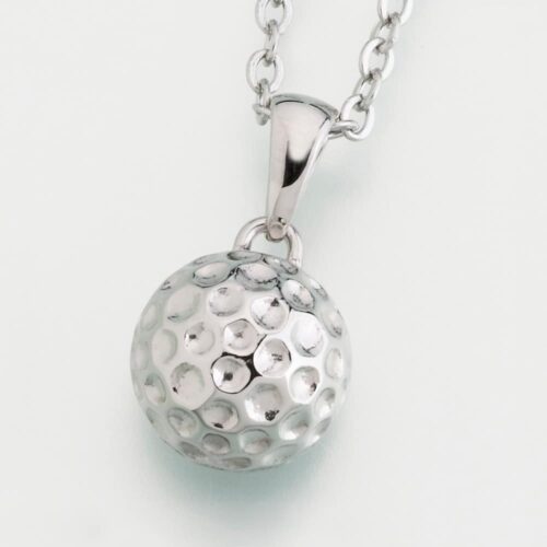Stainless Steel Golf Ball Cremation Pendant w/chain, 210ST