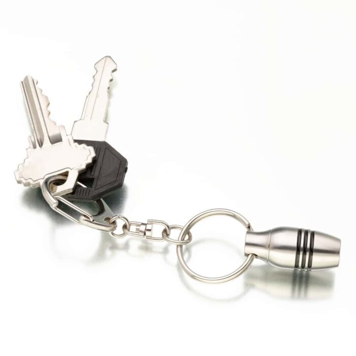 Stainless Steel Urn Cremation Pendant w/ Key Chain and leather cording