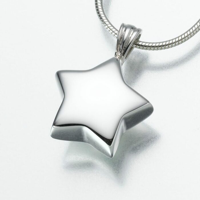 Star Cremation Pendant, sterling silver, 133SS