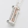 Sterling Silver Hourglass Cremation Pendant, filled 200