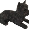 West Highland Terrier dog bronze look large figurine cremation urn