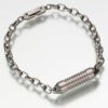 Wide Band Long Titanium Bracelet Rollo Link