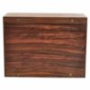 Rosewood cremation urn, large size, with inlays, bottom view