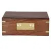 medium rosewood urn with engraved front plate