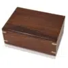 Rosewood cremation urn, medium size, with inlays