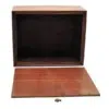 Rosewood cremation urn, extra large size, with inlays, bottom open