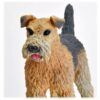 Airedale Figurine for Cremation urn, detail