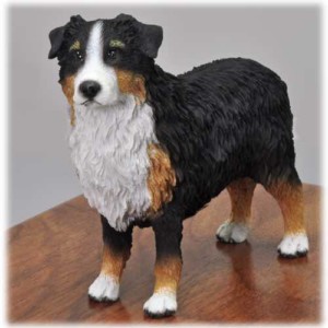Australian Shepherd figurine detail, DF99F