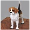 Beagle cremation figurine detail