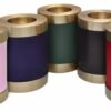 brass candle holder urns, color samples