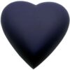 Engraved brass heart cremation urn, blue nightfall