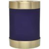 Blue nightfall brass candle holder cremation urn